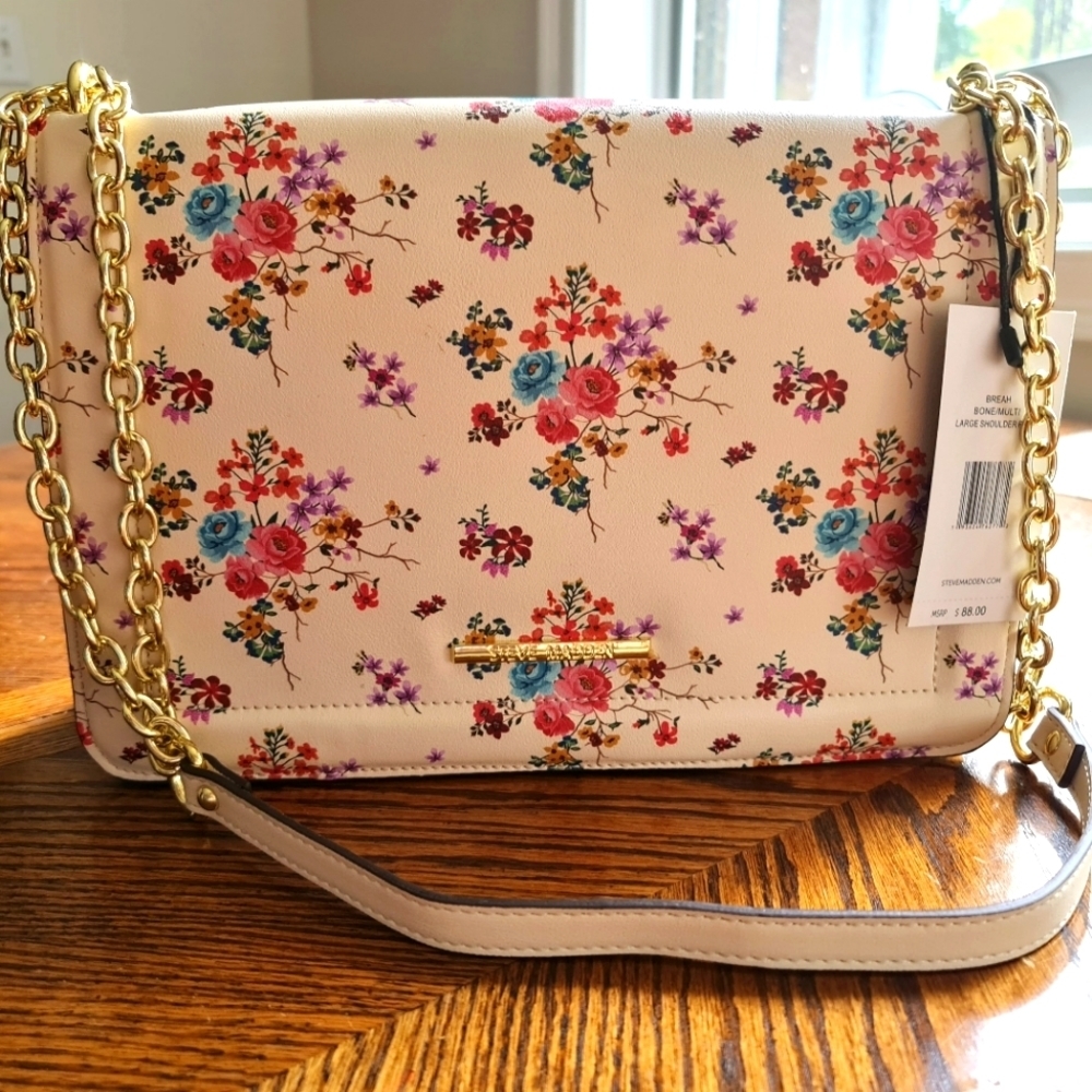 Steve Madden 🌼 Print Flap Shoulder Bag NWTs